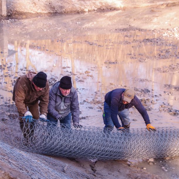 20220307 froschweiher einbringen biberschutzdraht 45 7194a025