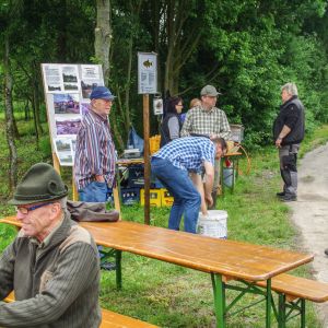Gemeinsames Angeln an der Jagst und Abschlussfest Sanierung Krebslache